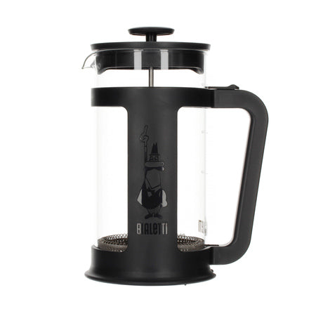 Bialetti French Press Smart – 1 Liter, in elegantem Schwarz mit Griff und Edelstahlsieb
