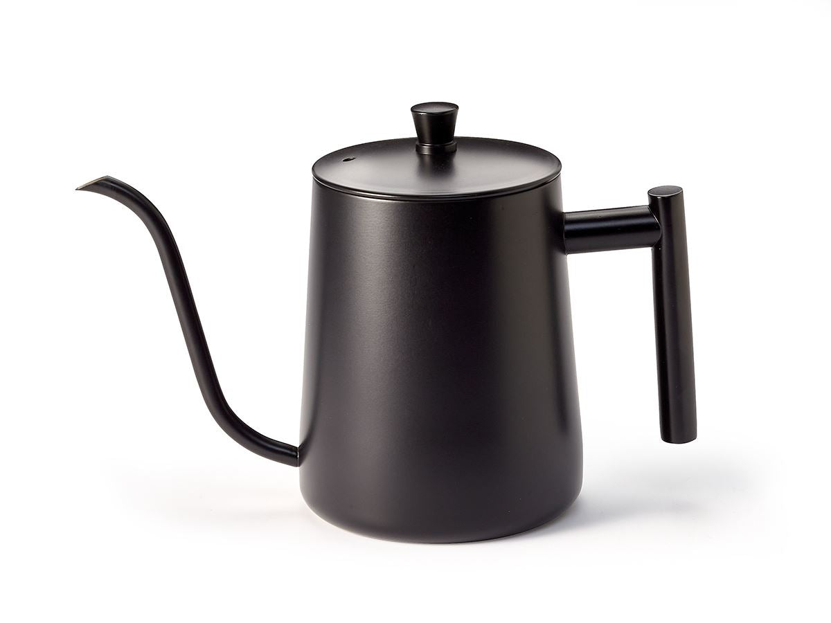 Schwanenhalskanne aus Edelstahl, 0,85 l, mattes Design mit Ausgießer für präzises Aufgießen
