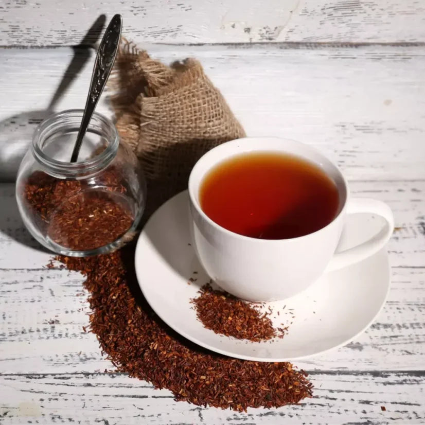 Rooibos Tee lose in Schale – koffeinfreier Kräutertee aus Südafrika bei Potio