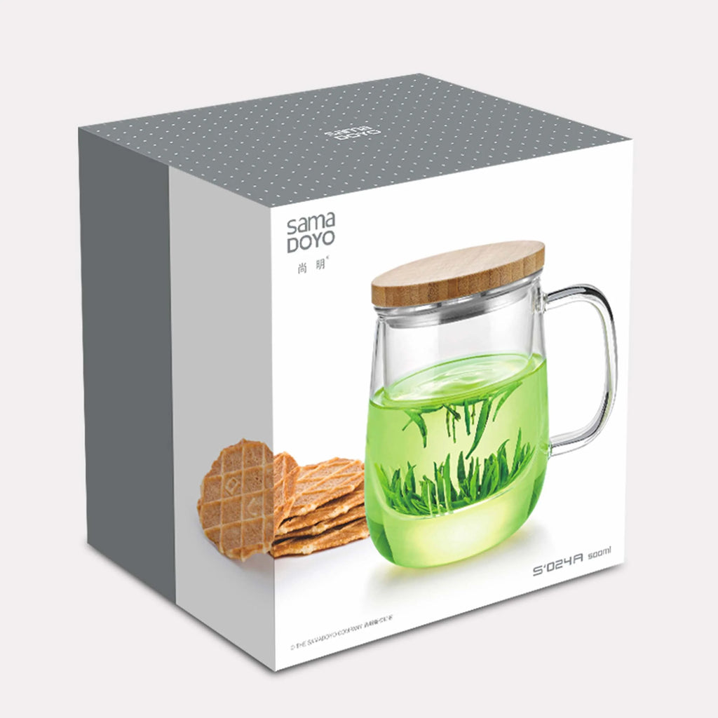 SAMA DOYO Teekanne mit grünem Tee – stilvoll verpackt, ideal als Geschenk

