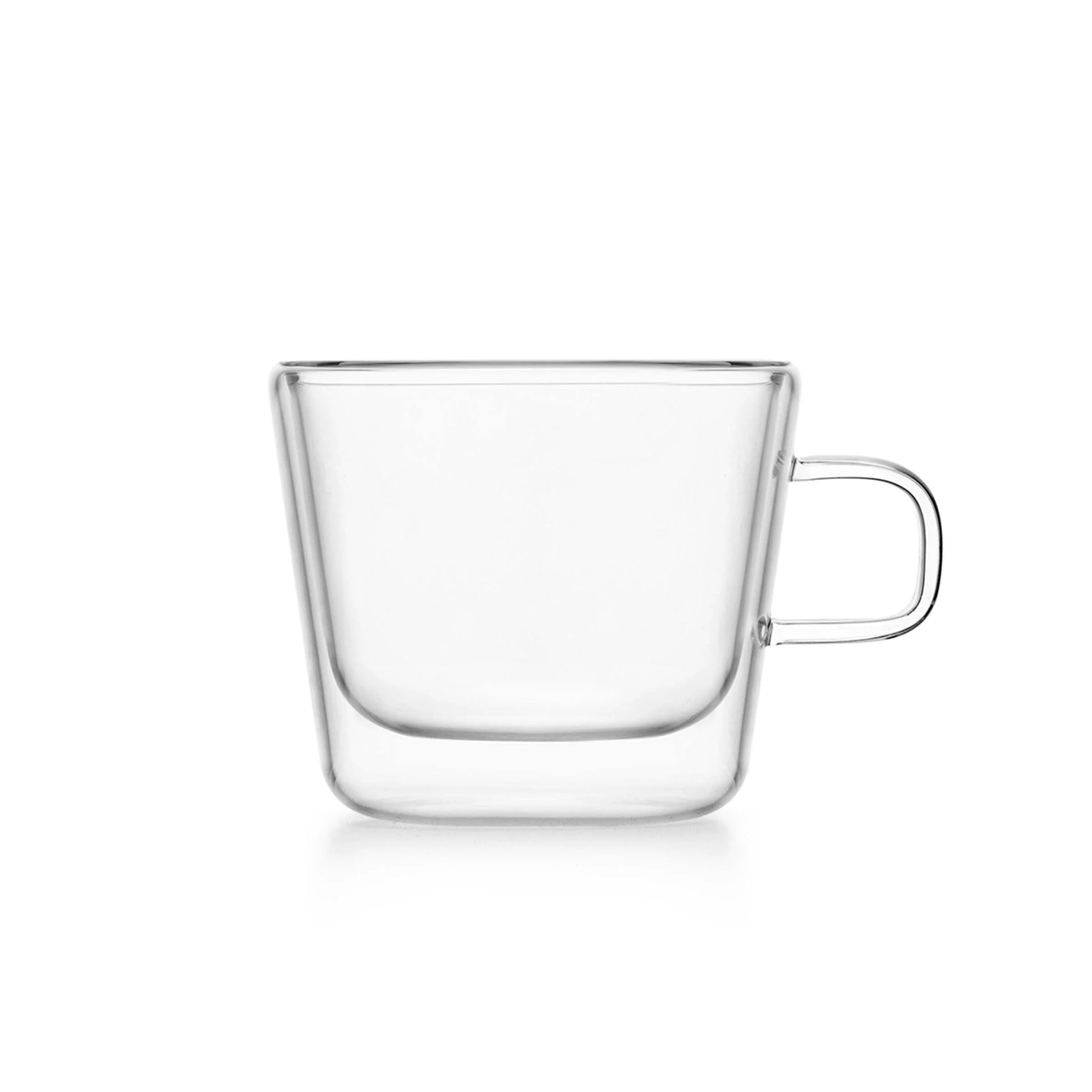 Doppelwandige Glastasse mit Henkel von SAMA DOYO – 180 ml, elegantes Design aus Borosilikatglas
