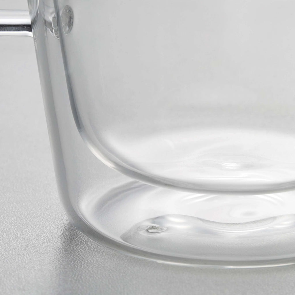 Doppelwandige Tassen im 2er-Set mit Geschenkverpackung – hitzebeständiges Glas mit Henkel
