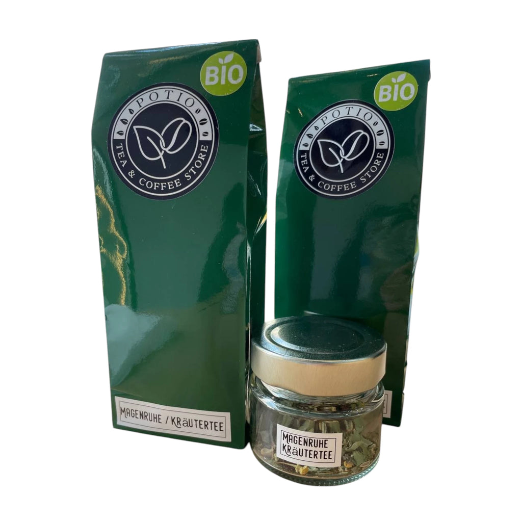 Magenruhe Bio Kräutertee – mit grünem Rooibos, Fenchel, Anis und Kamille