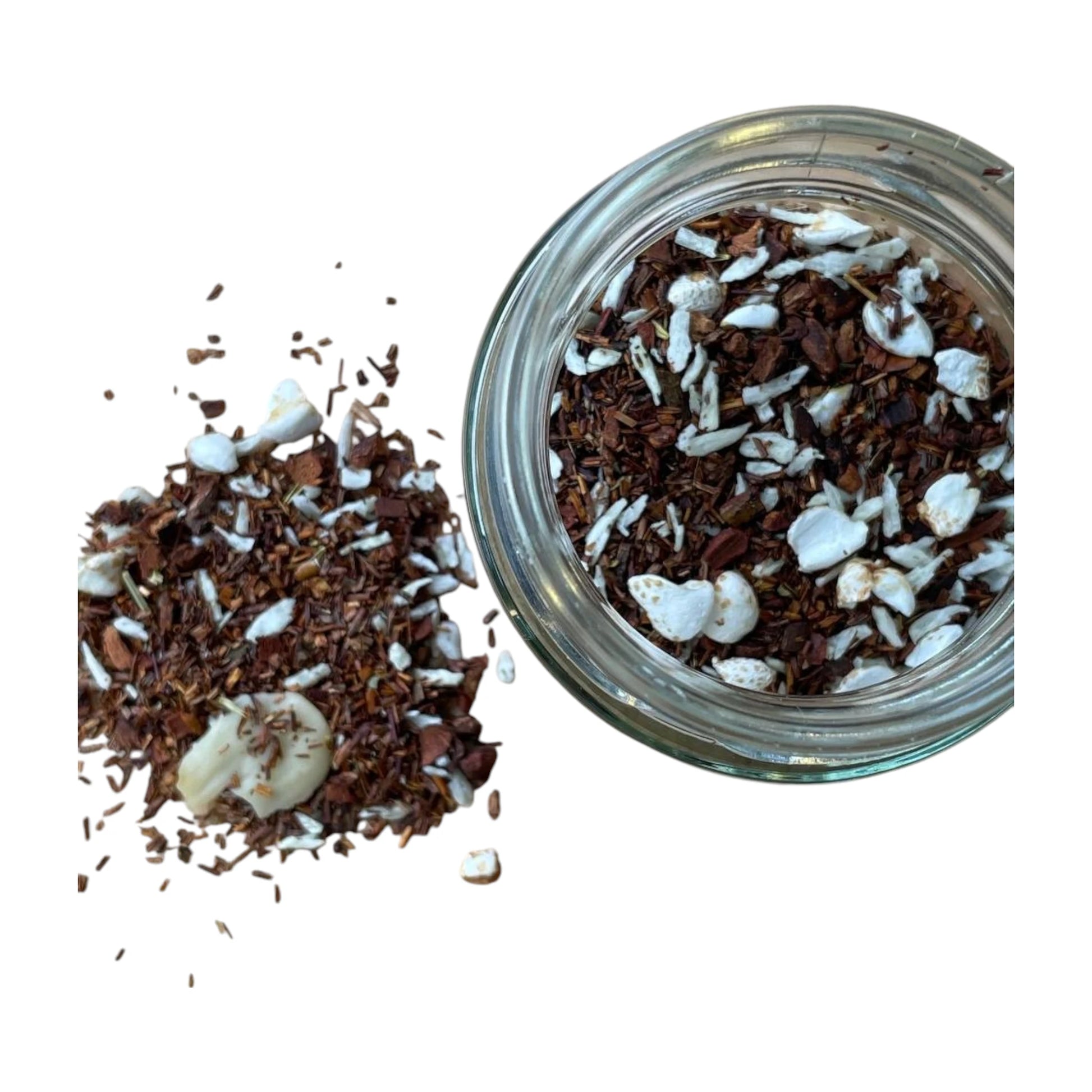 Bio Rooibos Tee Mandeltraum mit Kokos, Zimt und Mandeln – exotischer loser Tee von Potio im Glas oder Beutel