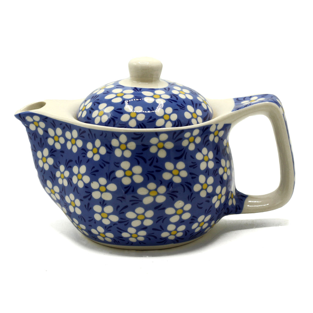 2er-Set Teetassen mit blauen Blumenmustern – 190 ml, handliche Form aus Keramik
