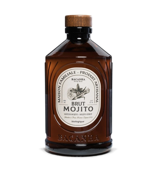 Bio Mojito Sirup 400 ml mit Minze und Limette in Glasflasche