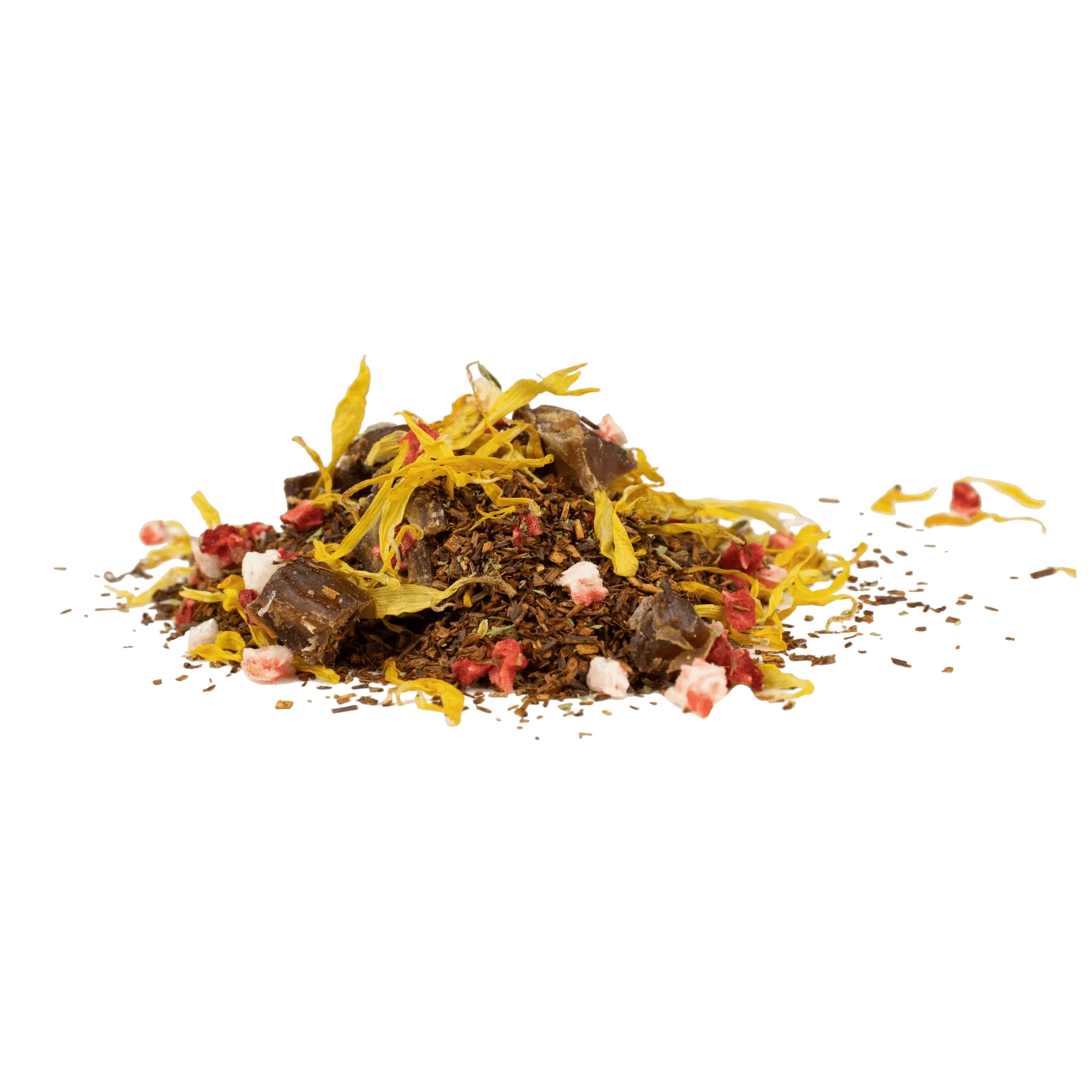 Bio Erdbeer Rooibos Tee lose im Glas – fruchtiger Rotbuschtee mit Erdbeerstücken und Vanille von Potio