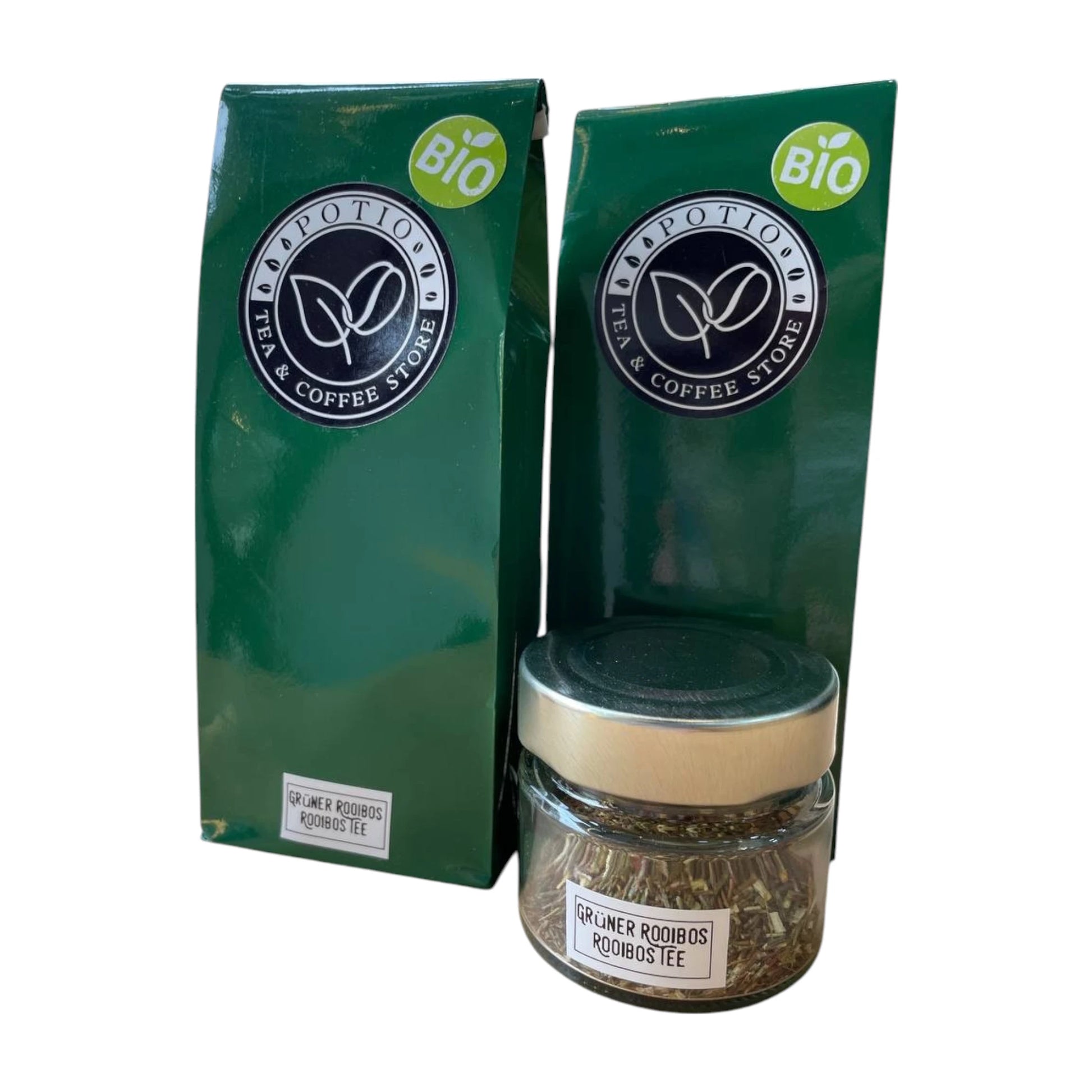 Naturbelassener Rooibos Tee grün-gelb in der Tasse – koffeinfrei und bio von Potio