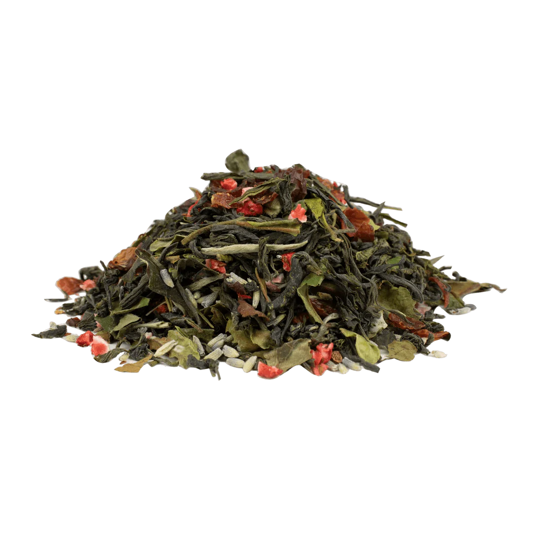 Weißtee-Mischung mit Erdbeere und Lavendelblüten