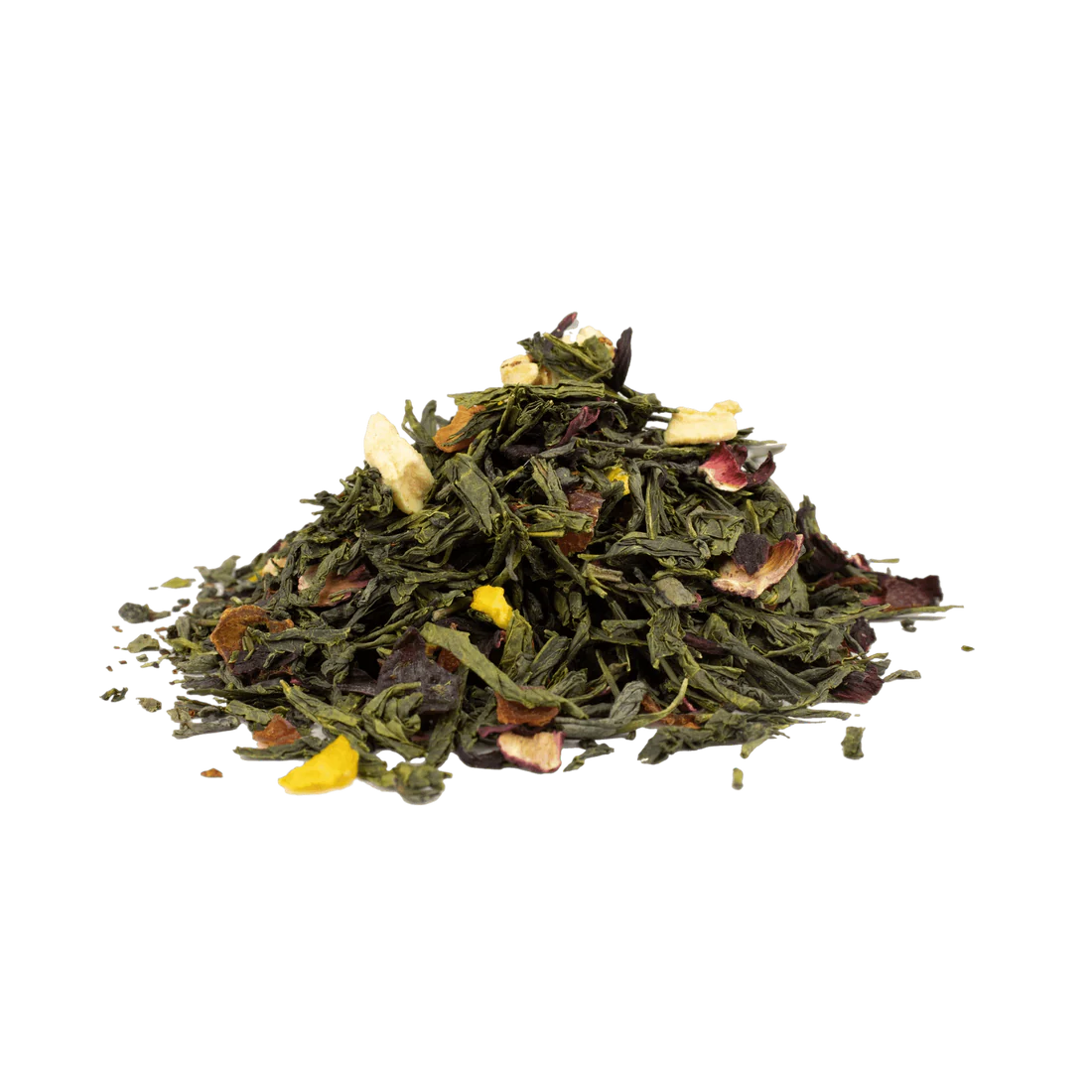 Exotische Grüntee-Mischung mit Mango, Pfirsich und Maracuja